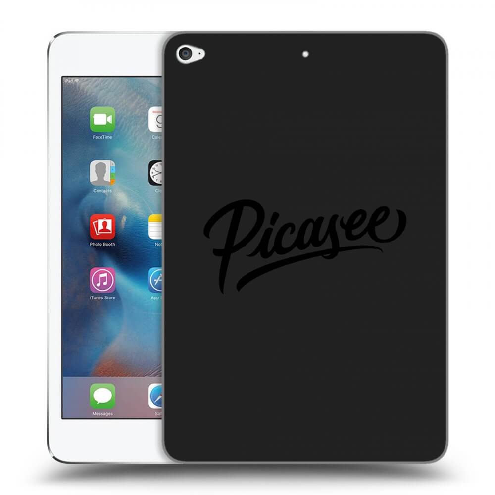 Picasee fekete szilikon tok az alábbi táblagépre Apple iPad mini 4 - Picasee - old logo - black