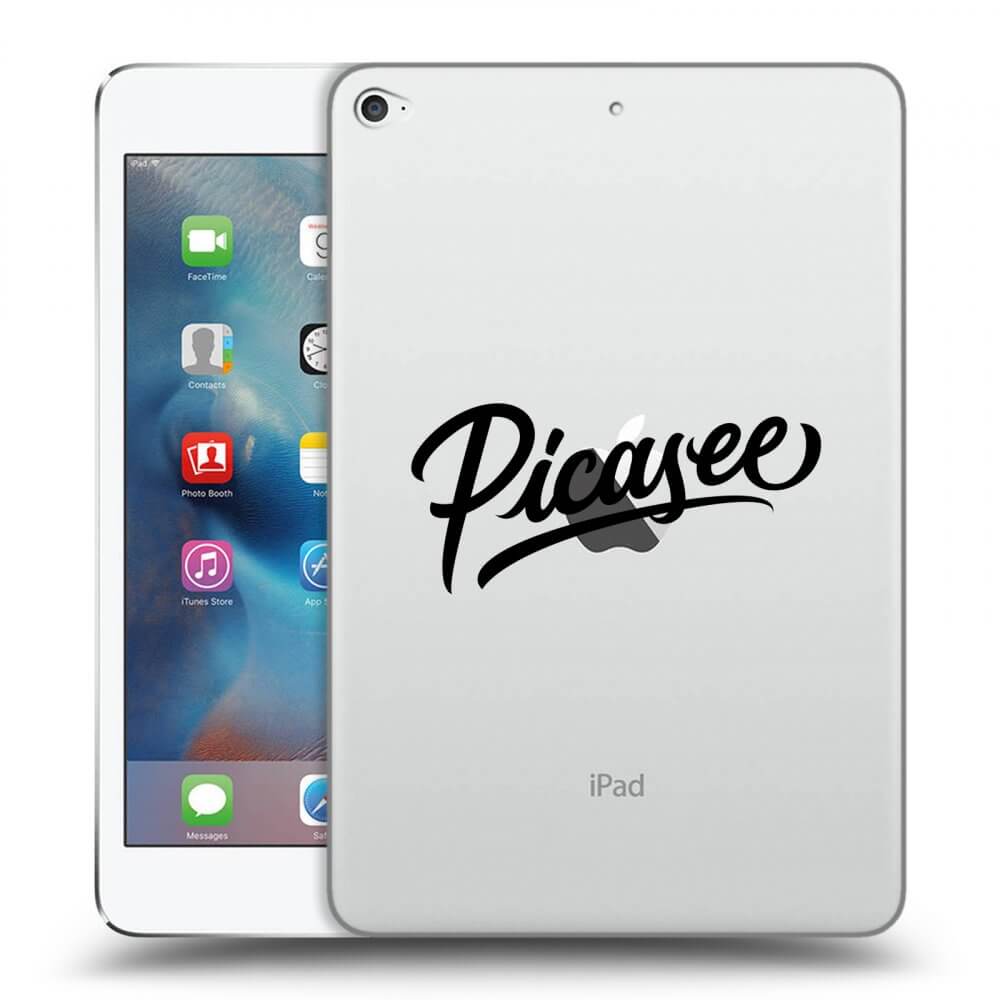 Picasee átlátszó szilikon tok az alábbi táblagépre Apple iPad mini 4 - Picasee - old logo - black