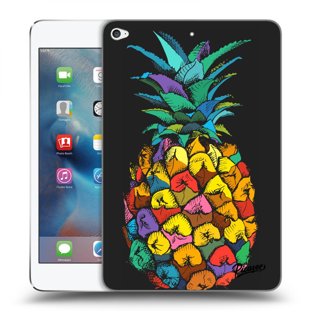Picasee fekete szilikon tok az alábbi táblagépre Apple iPad mini 4 - Pineapple