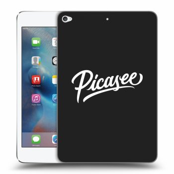 Picasee fekete szilikon tok az alábbi táblagépre Apple iPad mini 4 - Picasee - old logo - white