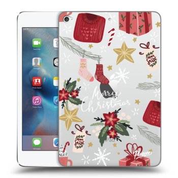 Picasee átlátszó szilikon tok az alábbi táblagépre Apple iPad mini 4 - Christmas