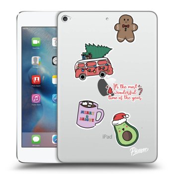 Picasee átlátszó szilikon tok az alábbi táblagépre Apple iPad mini 4 - Christmas Stickers