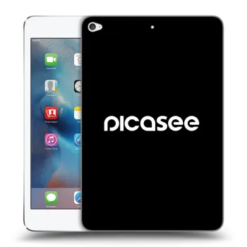 Picasee fekete szilikon tok az alábbi táblagépre Apple iPad mini 4 - Picasee - new logo - white