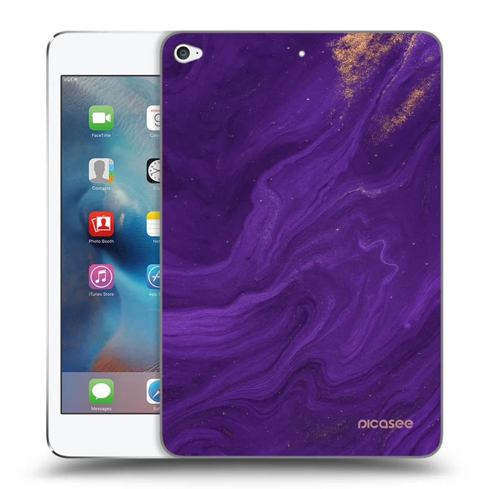 Picasee átlátszó szilikon tok az alábbi táblagépre Apple iPad mini 4 - Purple