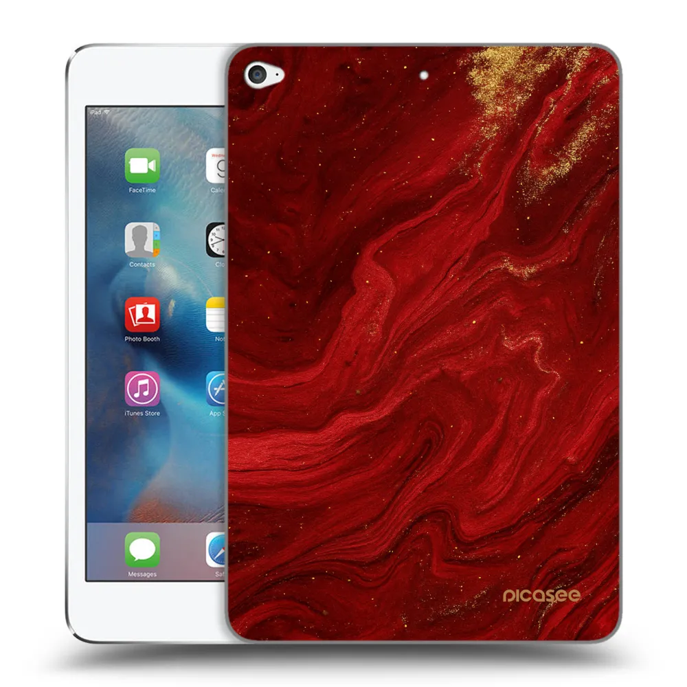 Picasee átlátszó szilikon tok az alábbi táblagépre Apple iPad mini 4 - Red