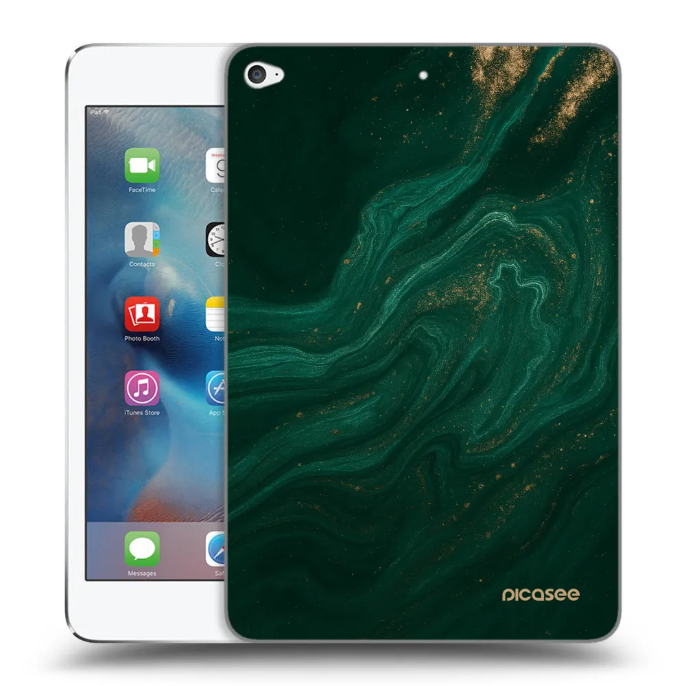 Picasee átlátszó szilikon tok az alábbi táblagépre Apple iPad mini 4 - Green