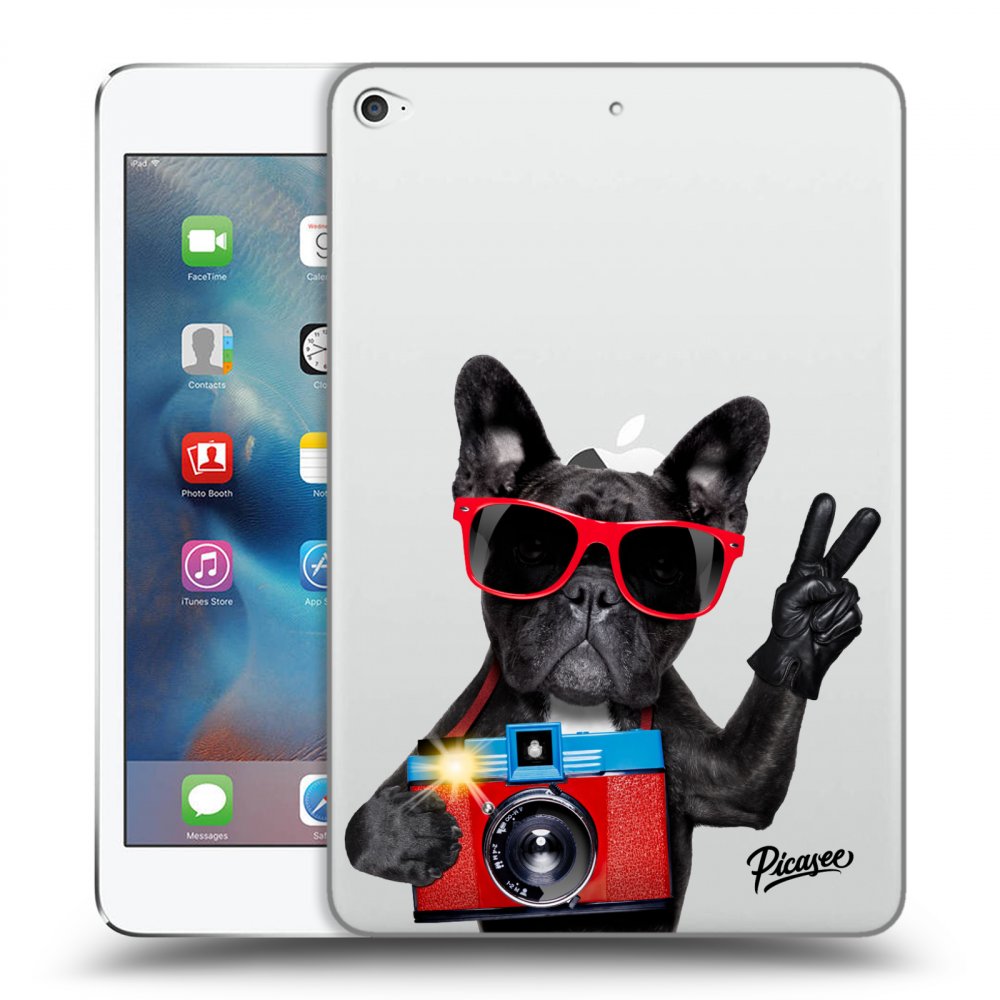 Picasee átlátszó szilikon tok az alábbi táblagépre Apple iPad mini 4 - French Bulldog