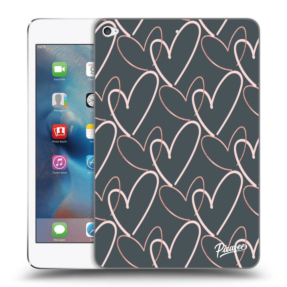 Picasee átlátszó szilikon tok az alábbi táblagépre Apple iPad mini 4 - Lots of love
