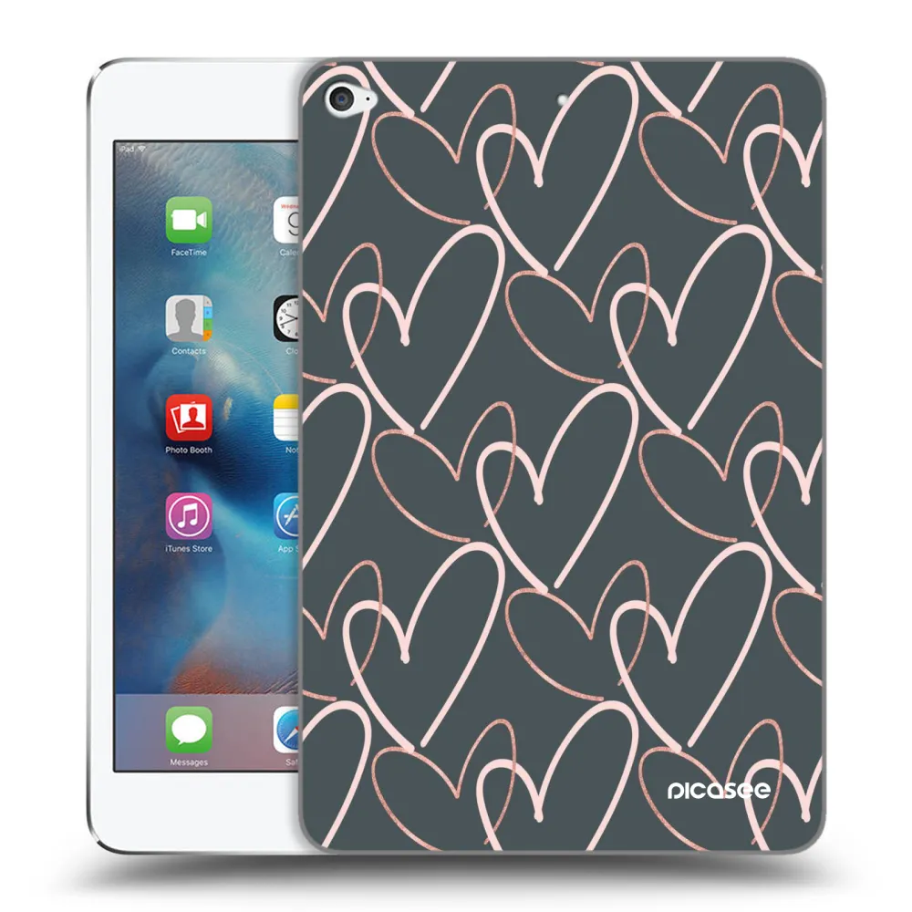 Picasee átlátszó szilikon tok az alábbi táblagépre Apple iPad mini 4 - Lots of love