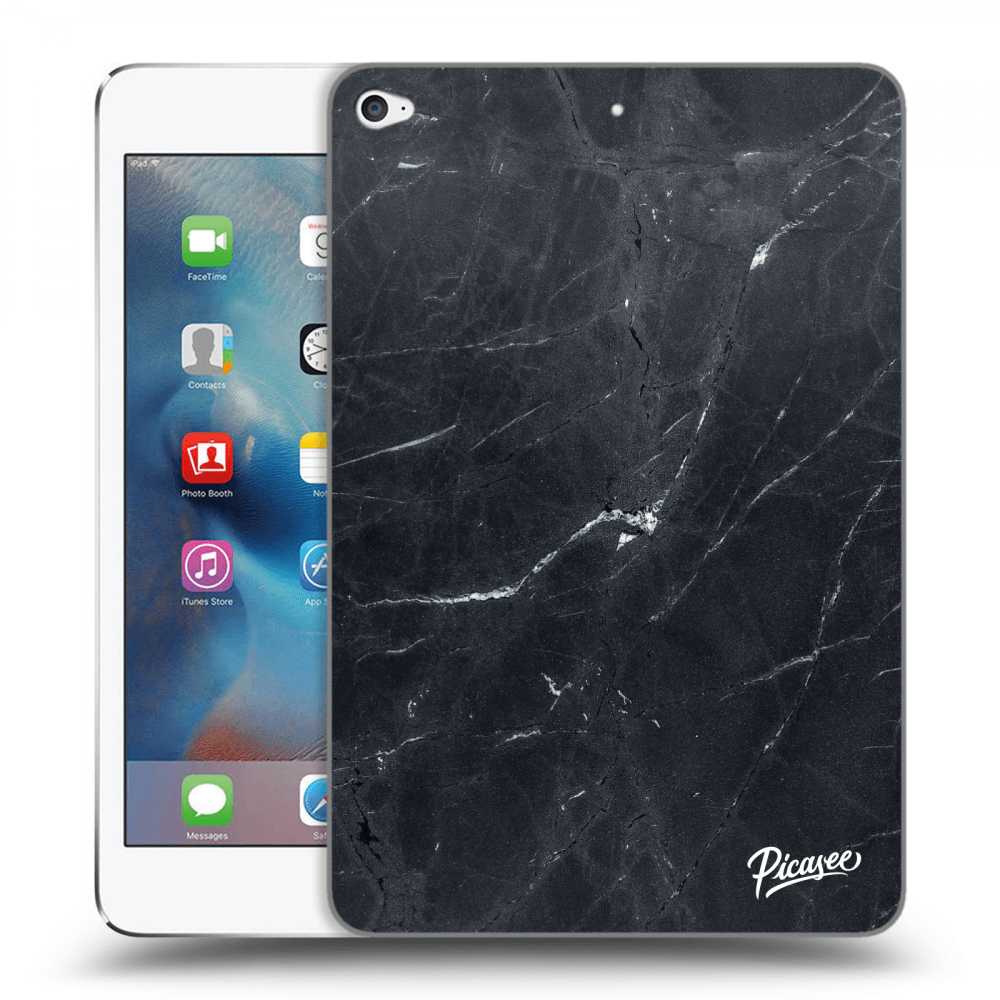 Picasee átlátszó szilikon tok az alábbi táblagépre Apple iPad mini 4 - Black marble