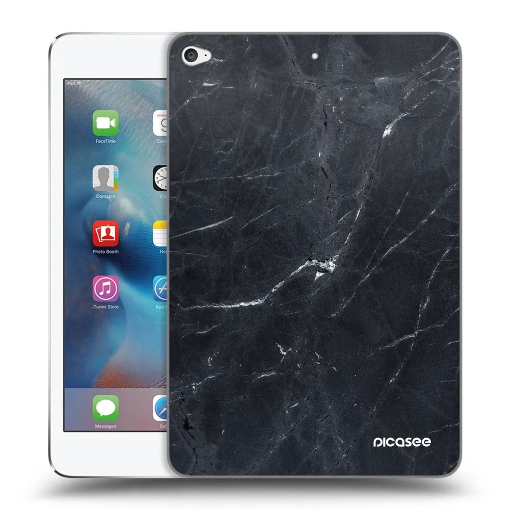 Picasee átlátszó szilikon tok az alábbi táblagépre Apple iPad mini 4 - Black marble