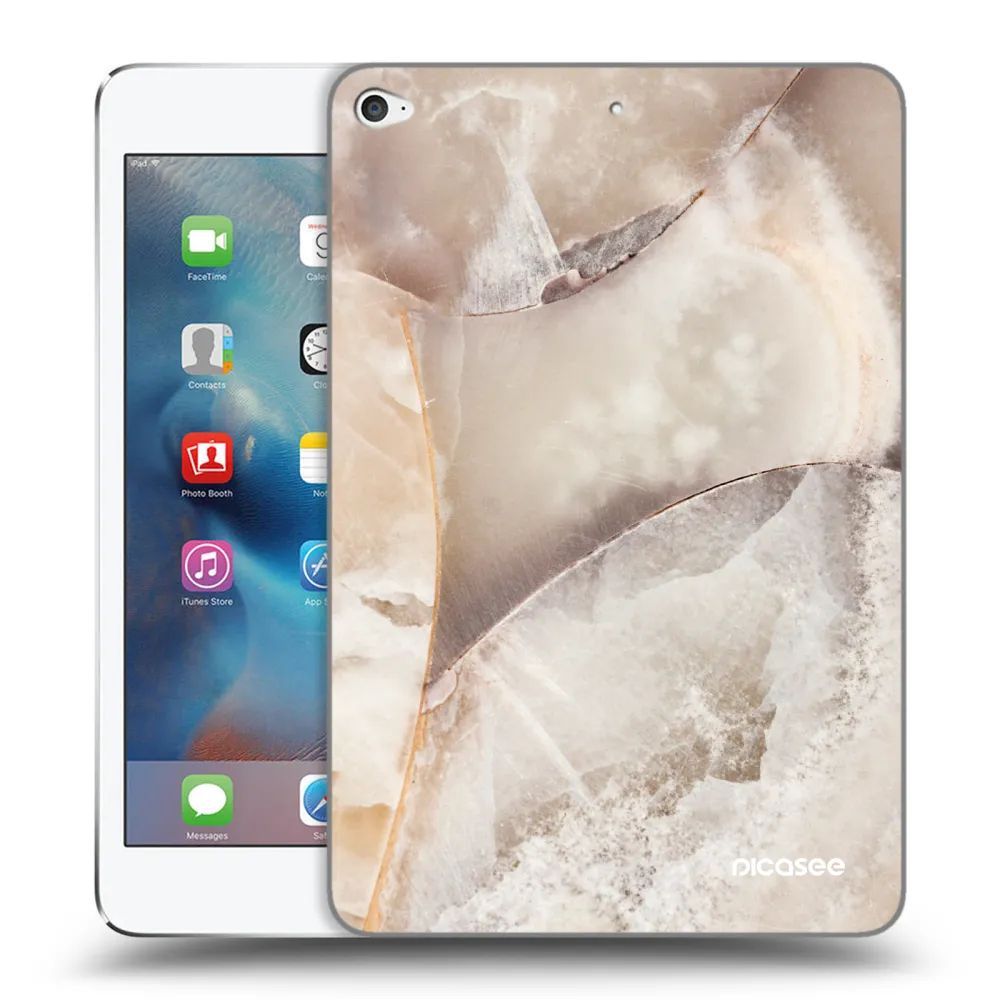 Picasee átlátszó szilikon tok az alábbi táblagépre Apple iPad mini 4 - Cream marble