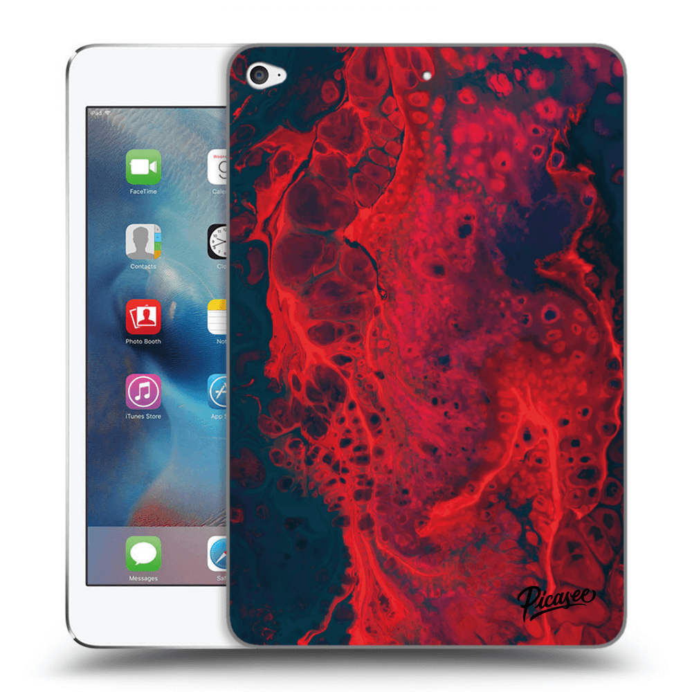 Picasee átlátszó szilikon tok az alábbi táblagépre Apple iPad mini 4 - Organic red