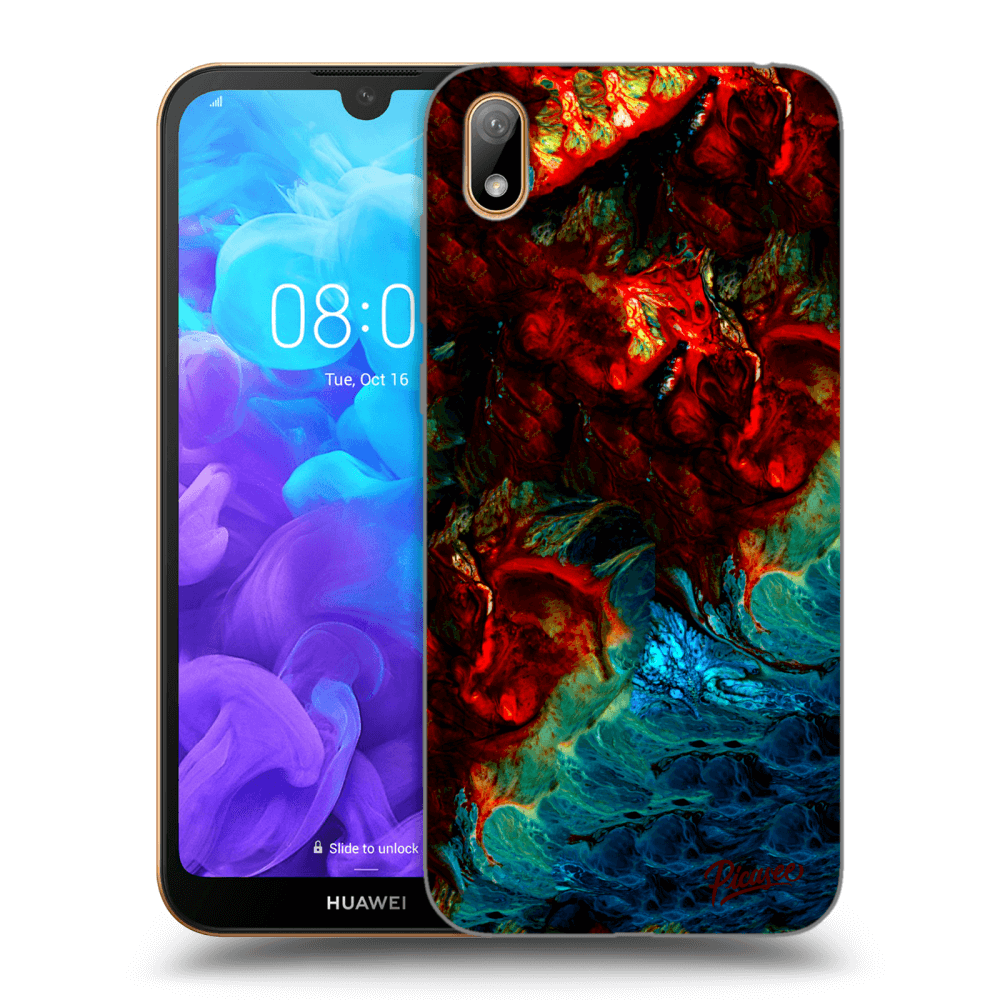 Picasee fekete szilikon tok az alábbi mobiltelefonokra Huawei Y5 2019 - Universe