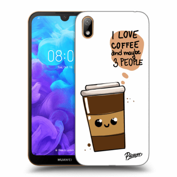 Picasee átlátszó szilikon tok az alábbi mobiltelefonokra Huawei Y5 2019 - Cute coffee