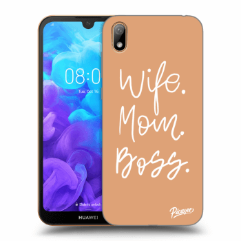 Picasee átlátszó szilikon tok az alábbi mobiltelefonokra Huawei Y5 2019 - Boss Mama