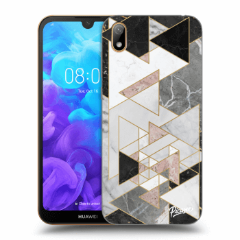 Picasee átlátszó szilikon tok az alábbi mobiltelefonokra Huawei Y5 2019 - Light geometry