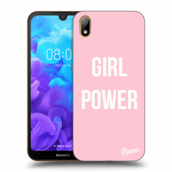 Picasee fekete szilikon tok az alábbi mobiltelefonokra Huawei Y5 2019 - Girl power
