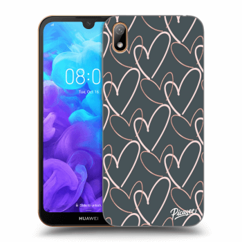 Picasee átlátszó szilikon tok az alábbi mobiltelefonokra Huawei Y5 2019 - Lots of love
