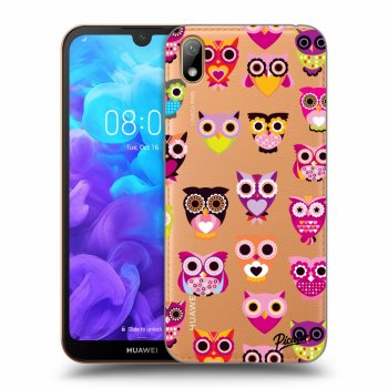 Picasee átlátszó szilikon tok az alábbi mobiltelefonokra Huawei Y5 2019 - Owls