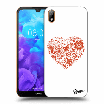Picasee átlátszó szilikon tok az alábbi mobiltelefonokra Huawei Y5 2019 - Big heart