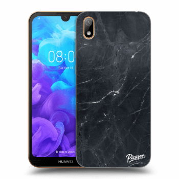 Picasee átlátszó szilikon tok az alábbi mobiltelefonokra Huawei Y5 2019 - Black marble