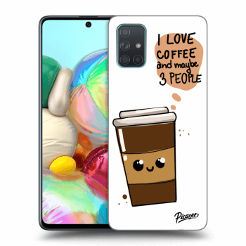 Szilikon tok erre a típusra Samsung Galaxy A71 A715F - Cute coffee