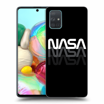 Picasee fekete szilikon tok az alábbi mobiltelefonokra Samsung Galaxy A71 A715F - NASA Triple