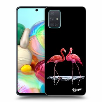 Picasee ULTIMATE CASE Samsung Galaxy A71 A715F - készülékre - Flamingos couple