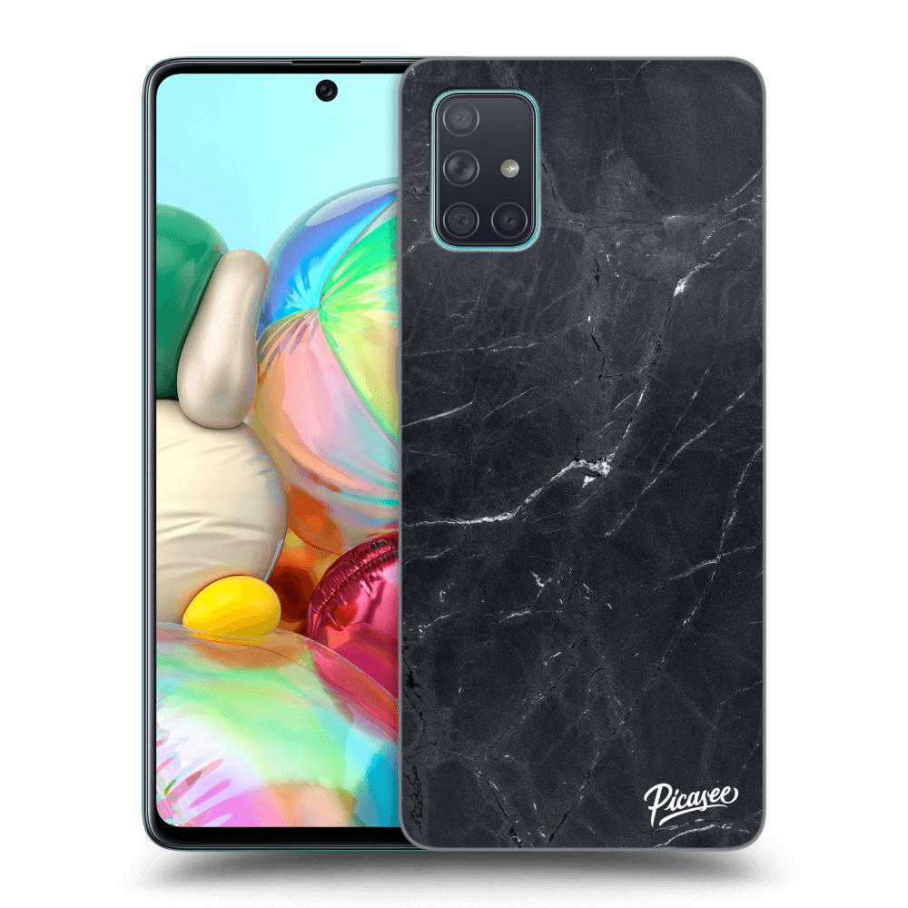 Picasee ULTIMATE CASE Samsung Galaxy A71 A715F - készülékre - Black marble