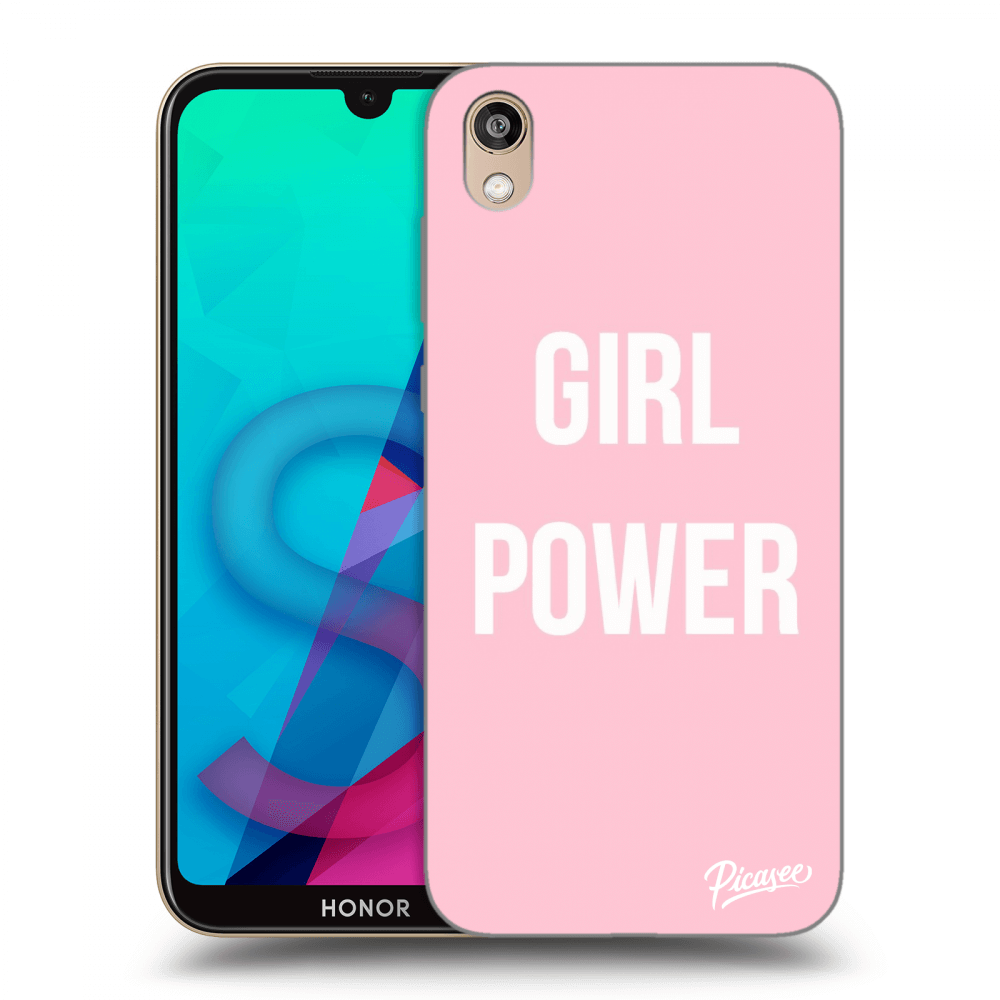 Picasee fekete szilikon tok az alábbi mobiltelefonokra Honor 8S - Girl power