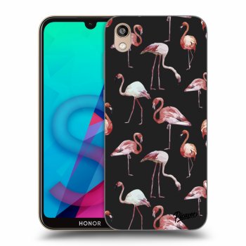 Picasee fekete szilikon tok az alábbi mobiltelefonokra Honor 8S - Flamingos
