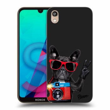 Picasee fekete szilikon tok az alábbi mobiltelefonokra Honor 8S - French Bulldog