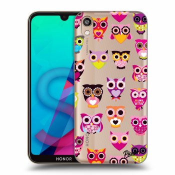 Picasee átlátszó szilikon tok az alábbi mobiltelefonokra Honor 8S - Owls