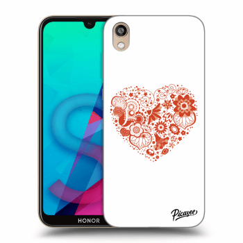 Picasee átlátszó szilikon tok az alábbi mobiltelefonokra Honor 8S - Big heart