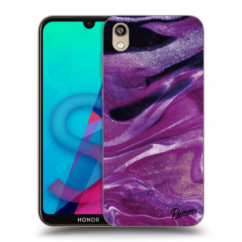 Picasee átlátszó szilikon tok az alábbi mobiltelefonokra Honor 8S - Purple glitter
