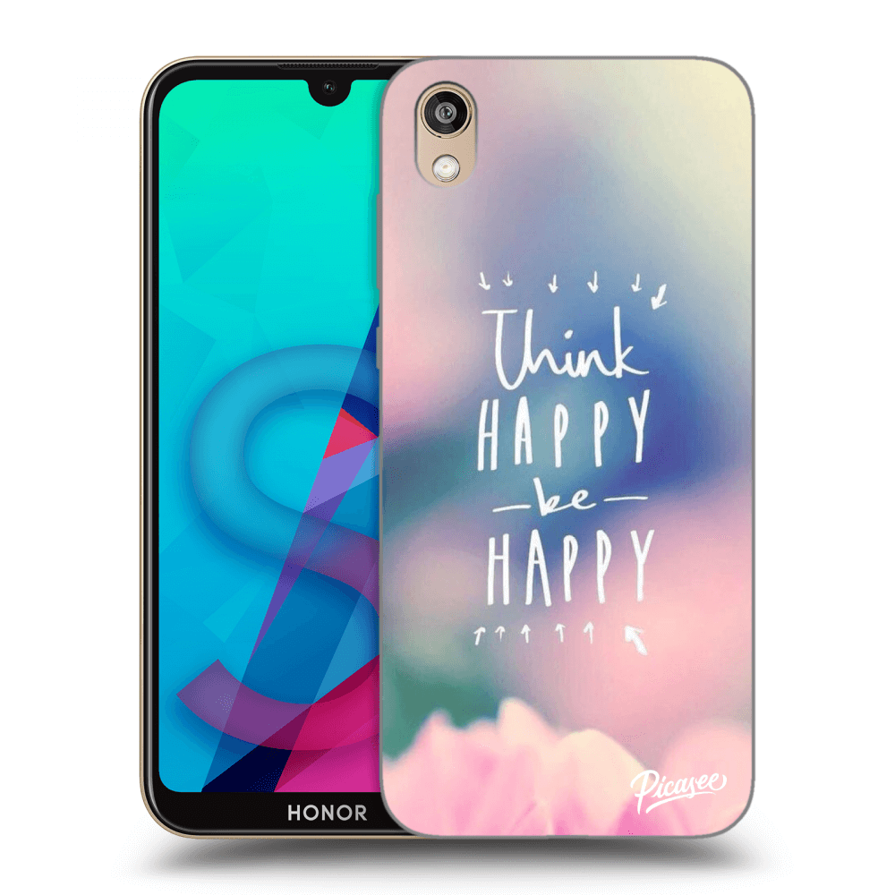 Picasee átlátszó szilikon tok az alábbi mobiltelefonokra Honor 8S - Think happy be happy
