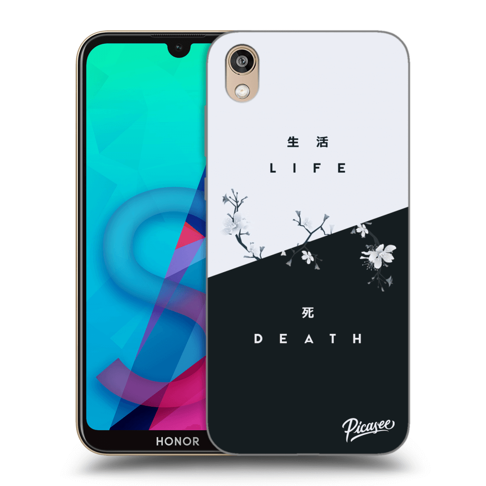 Picasee fekete szilikon tok az alábbi mobiltelefonokra Honor 8S - Life - Death