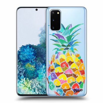Picasee átlátszó szilikon tok az alábbi mobiltelefonokra Samsung Galaxy S20 G980F - Pineapple