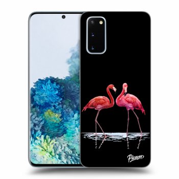 Szilikon tok erre a típusra Samsung Galaxy S20 G980F - Flamingos couple