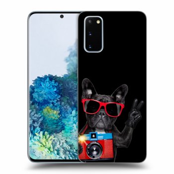 Szilikon tok erre a típusra Samsung Galaxy S20 G980F - French Bulldog