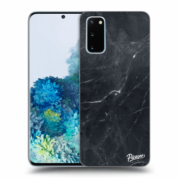 Szilikon tok erre a típusra Samsung Galaxy S20 G980F - Black marble