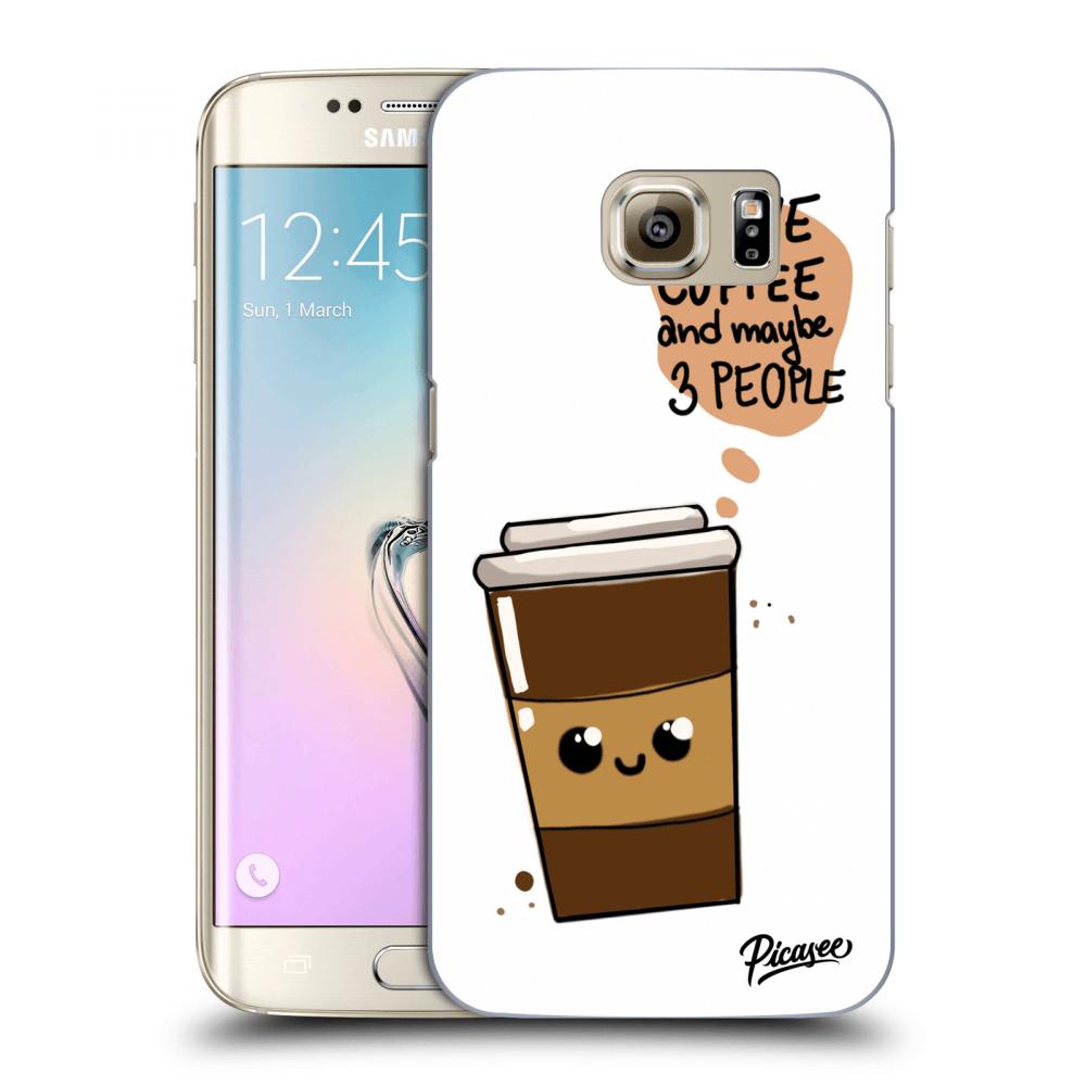 Picasee átlátszó szilikon tok az alábbi mobiltelefonokra Samsung Galaxy S7 Edge G935F - Cute coffee