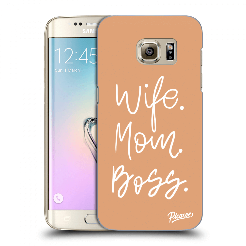 Picasee átlátszó szilikon tok az alábbi mobiltelefonokra Samsung Galaxy S7 Edge G935F - Boss Mama