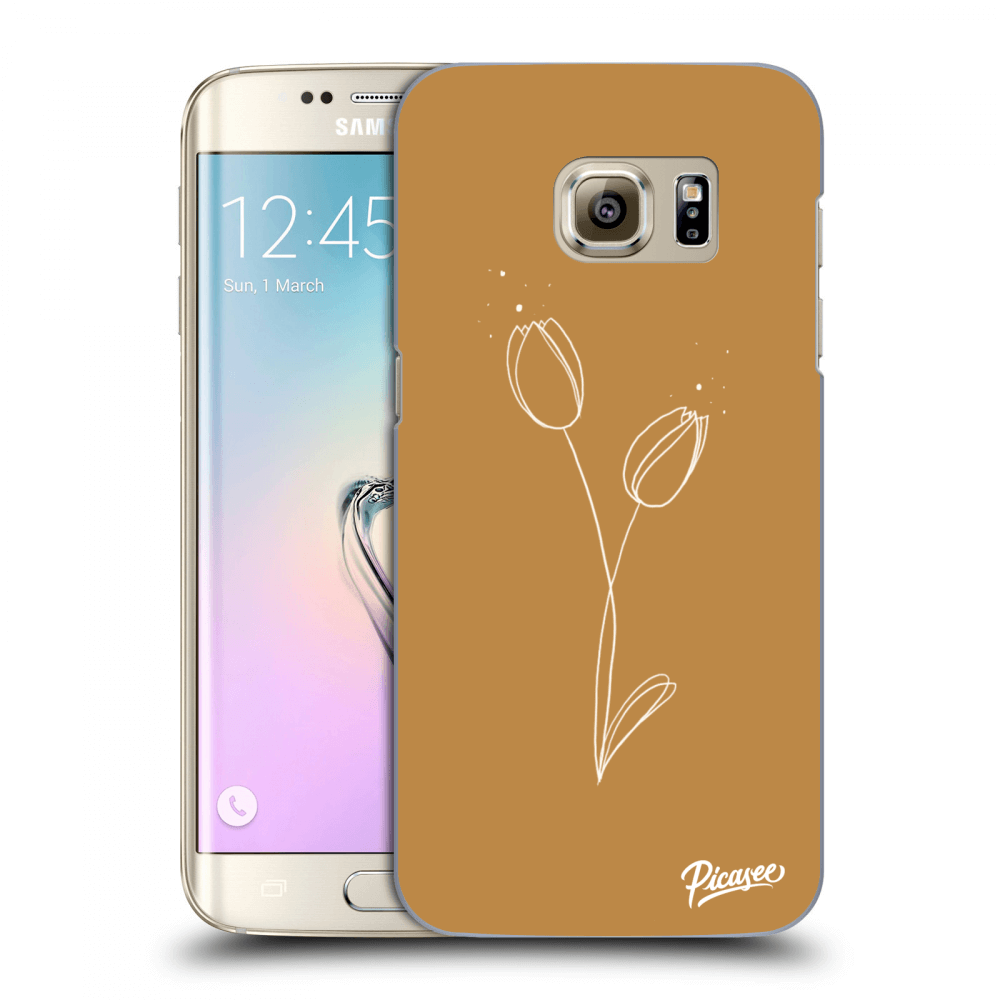 Picasee átlátszó szilikon tok az alábbi mobiltelefonokra Samsung Galaxy S7 Edge G935F - Tulips