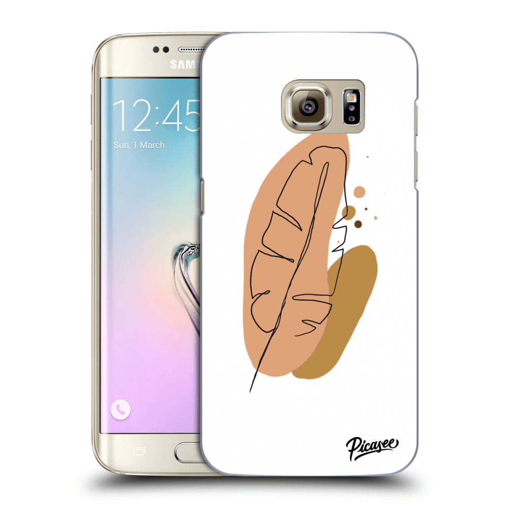 Picasee átlátszó szilikon tok az alábbi mobiltelefonokra Samsung Galaxy S7 Edge G935F - Feather brown