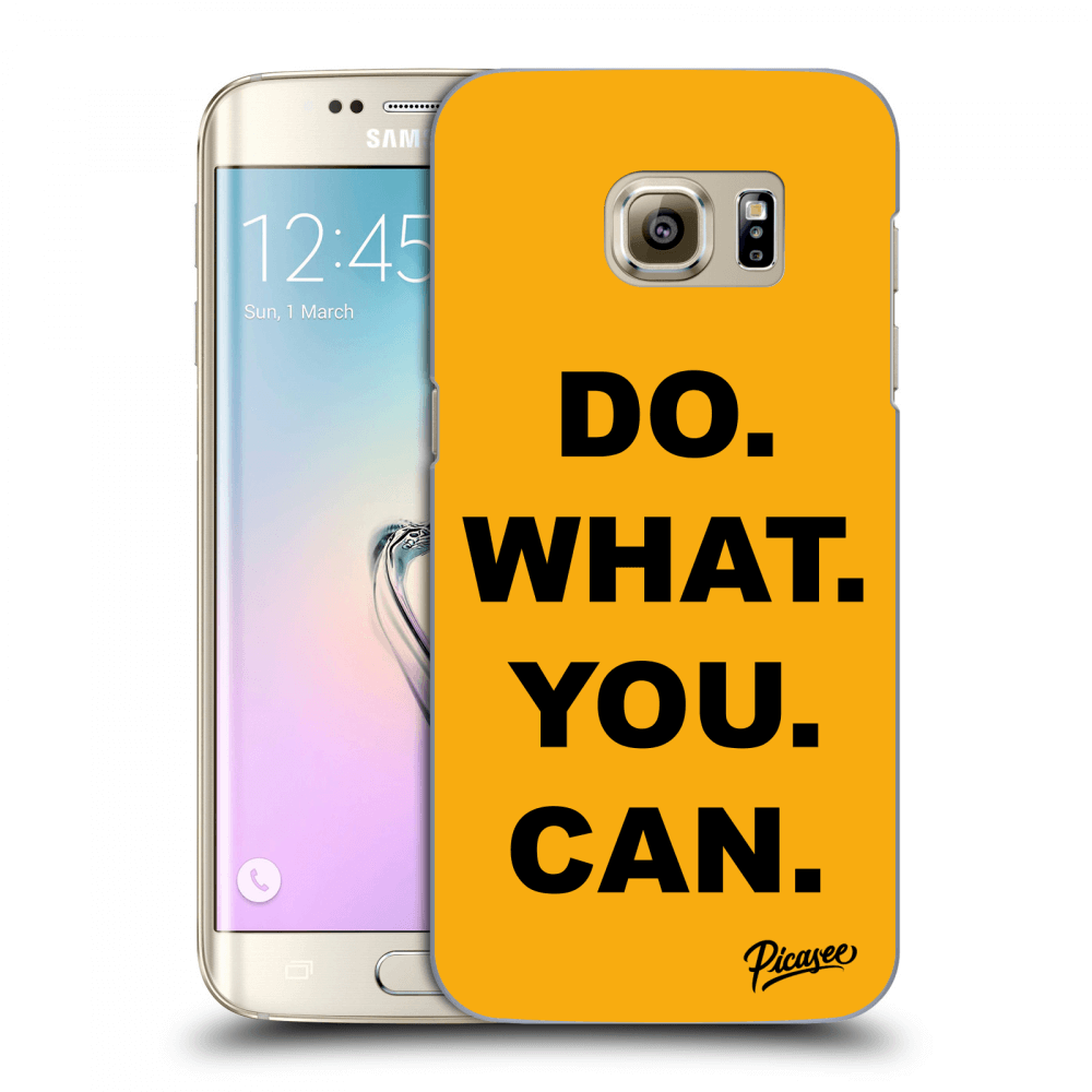 Picasee átlátszó szilikon tok az alábbi mobiltelefonokra Samsung Galaxy S7 Edge G935F - Do What You Can