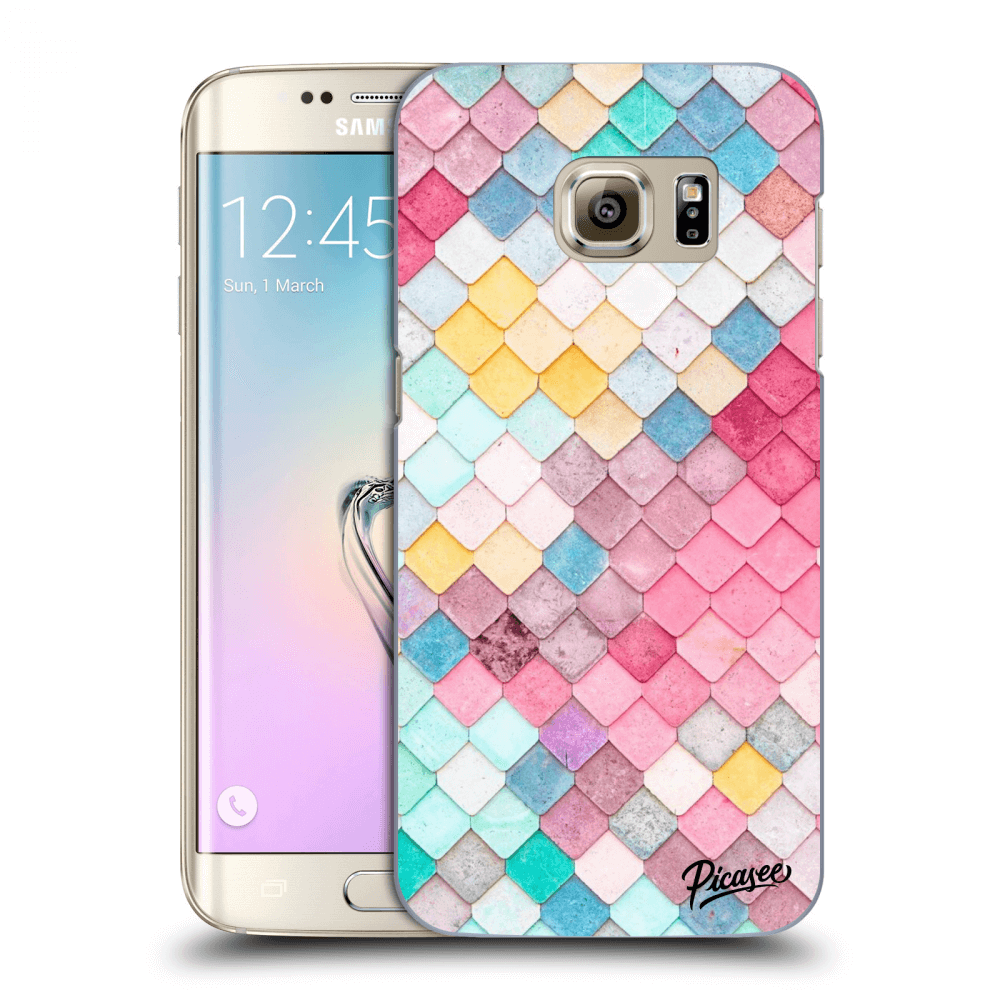 Picasee átlátszó szilikon tok az alábbi mobiltelefonokra Samsung Galaxy S7 Edge G935F - Colorful roof