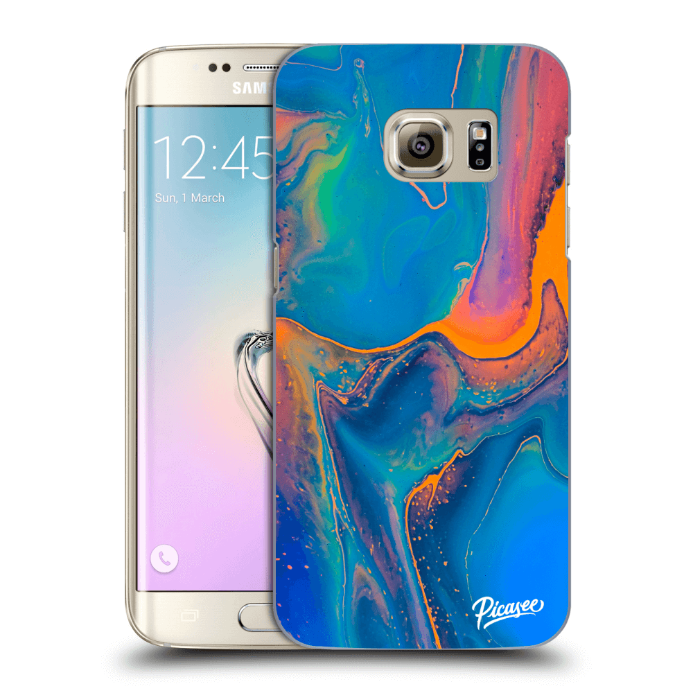 Picasee átlátszó szilikon tok az alábbi mobiltelefonokra Samsung Galaxy S7 Edge G935F - Rainbow