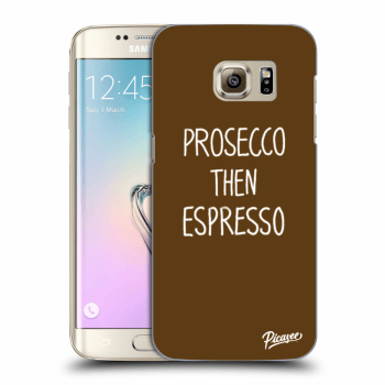 Picasee átlátszó szilikon tok az alábbi mobiltelefonokra Samsung Galaxy S7 Edge G935F - Prosecco then espresso
